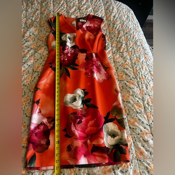 Calvin Klein Vibrant Floral Midi Dress - Picture 5 of 6